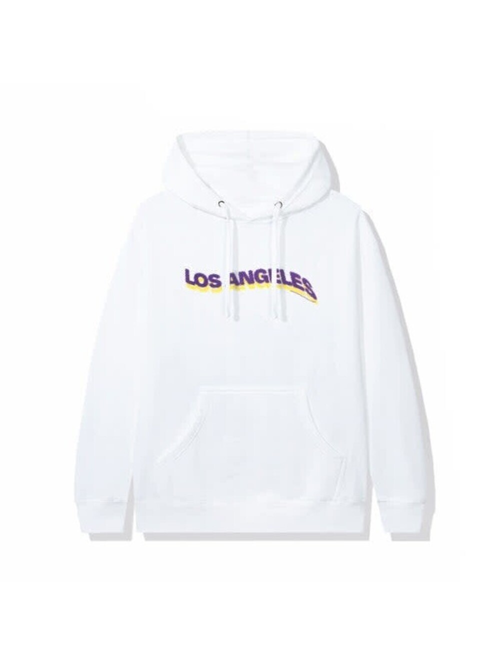 ASSC Los Angeles Hoodie White/Purple/Yellow Size L